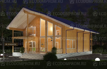 СД-50 Проект дома из бруса 9х14 м.